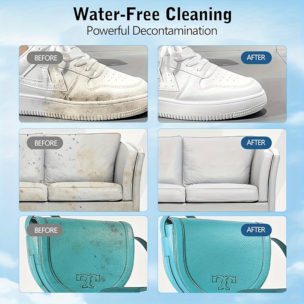 Sneaker Care White - ホワイトスニーカークリーニングクリーム-革靴、車内、女性用バッグのホワイトニング汚れ除去 - 簡単でしっかりとしたディープクリーニング