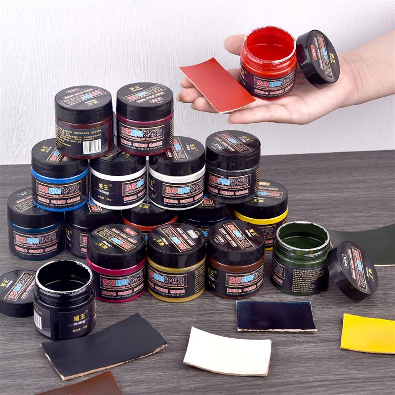 Care For Sneaker - 靴,スニーカー,バッグ,ソファ,カーシート,染料,50ml用のアクリル革修理塗料,着色顔料