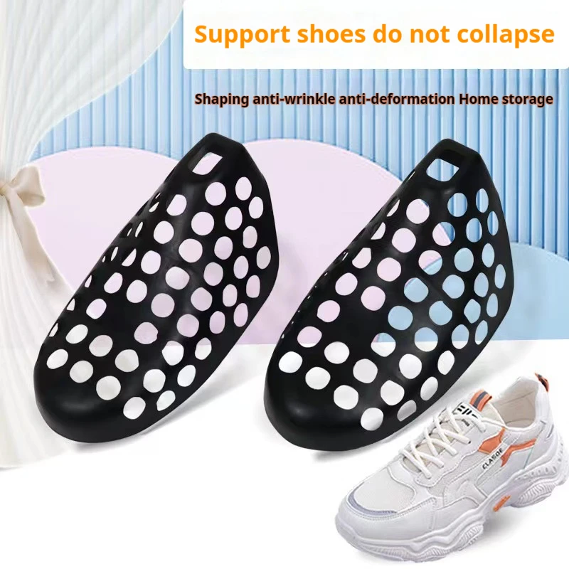 Sneaker Care Crease Protector - 2 個シューツリーしわプロテクター変形防止スニーカー用内部サポート抗しわ靴ストレッチャー靴ケア用