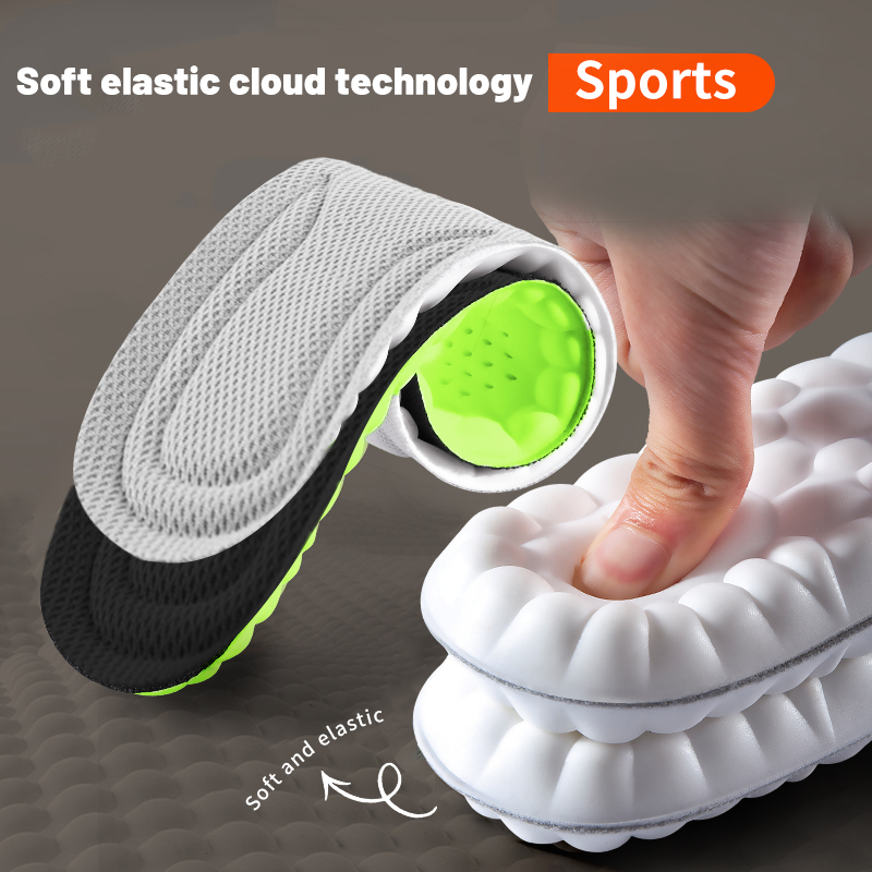 Sneaker Care Foam - 1 ペアのメモリーフォームインソール靴用男性女性ナノ抗菌マッサージスポーツインソール足整形外科ケア靴底パッド