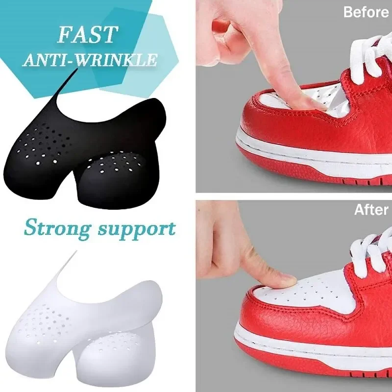 Sneaker Care Crease Protector - 1 ペア新しい靴ケアスニーカー抗しわつま先キャッププロテクターストレッチャーエキスパンダーシェイパーサポートパッド靴アクセサリー