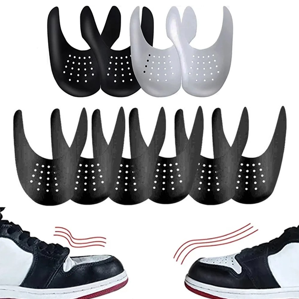 Sneaker Care Crease Protector - 5ペア抗しわ靴プロテクタースニーカー曲げ亀裂つま先キャップしわプロテクター抗しわサポートスニーカーアクセサリ