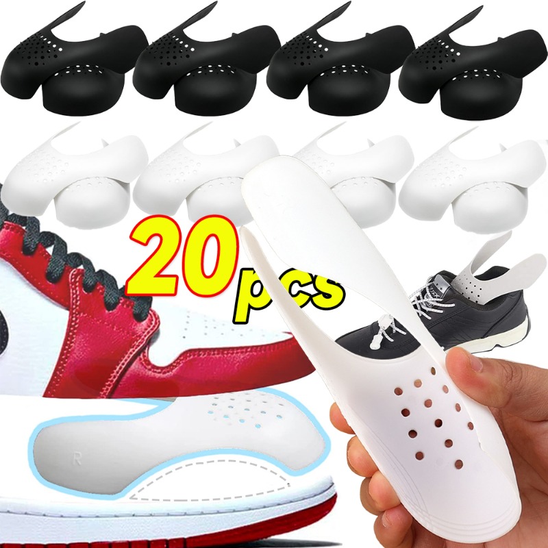 Sneaker Care Crease Protector - しわプロテクター靴ヘッドストレッチャースニーカー抗しわしわ折り靴サポートつま先キャップスポーツインサートプロテクターアクセサリー