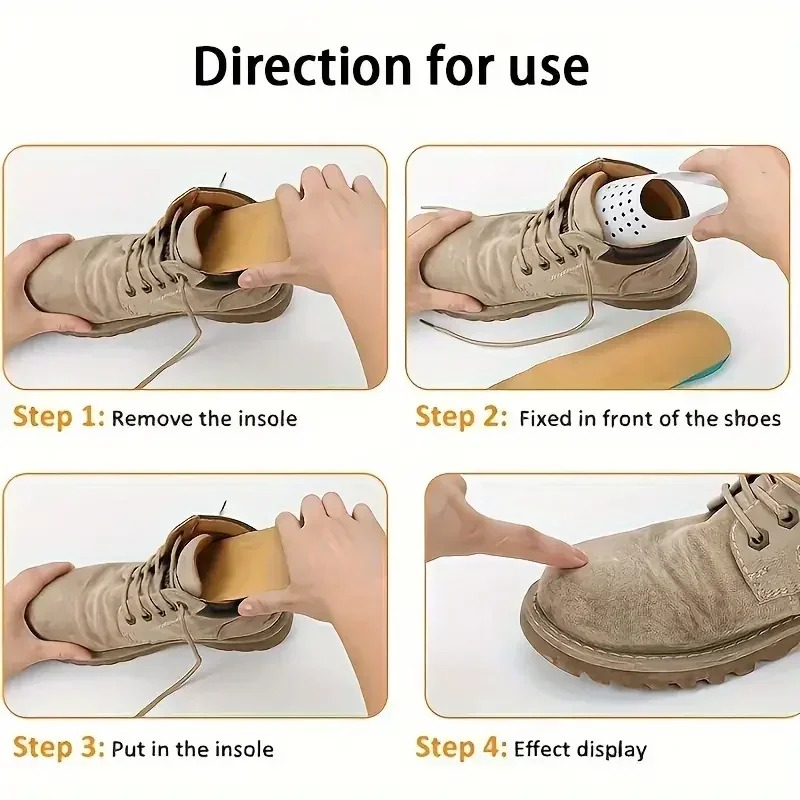 4 個の抗しわ靴プロテクタースニーカー用つま先キャップ抗しわ - Sneaker Care Crease Protector のレビューと価格