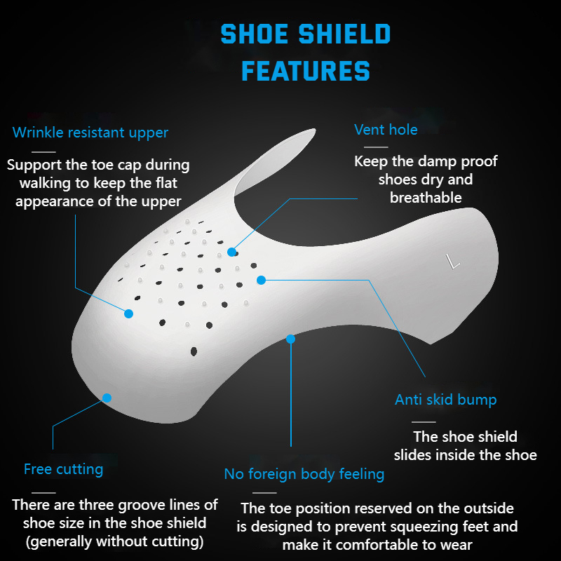 カジュアルなしわ防止靴プロテクター,1/adつま先保護 - Sneaker Care Crease Protector のレビューと価格