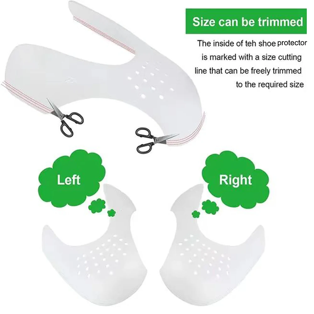 靴のヘッドプロテクター,しわ防止,つま先の保護,5ペア - Sneaker Care Crease Protector のレビューと価格