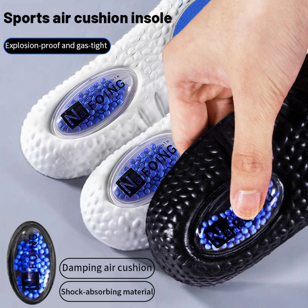 1ペアアップグレードスポーツ衝撃吸収インソールpuメモリーフ - Sneaker Care Foam のレビューと価格