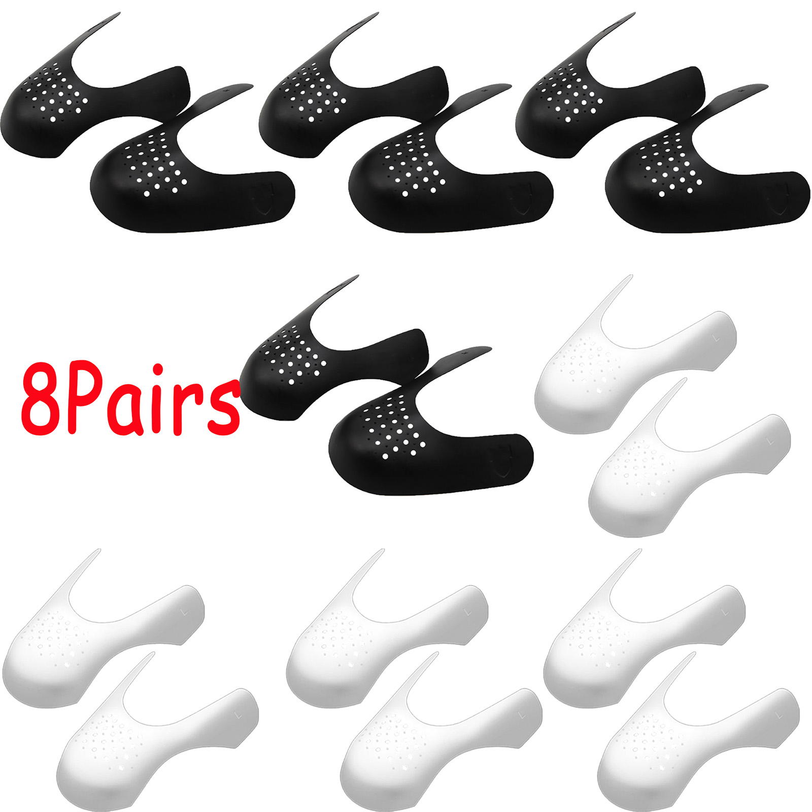 靴のしわ防止プロテクター 1 ペア抗しわつま先キャップサポー - Sneaker Care Crease Protector のレビューと価格