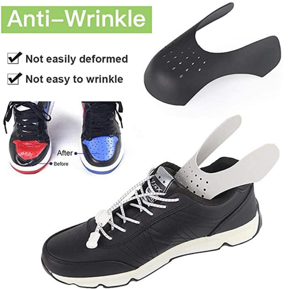 5ペア抗しわ靴プロテクタースニーカー曲げ亀裂つま先キャップし - Sneaker Care Crease Protector のレビューと価格