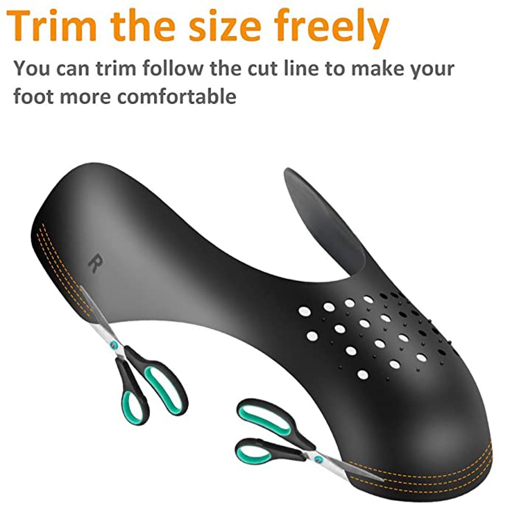 5ペア抗しわ靴プロテクタースニーカー曲げ亀裂つま先キャップし - Sneaker Care Crease Protector のレビューと価格