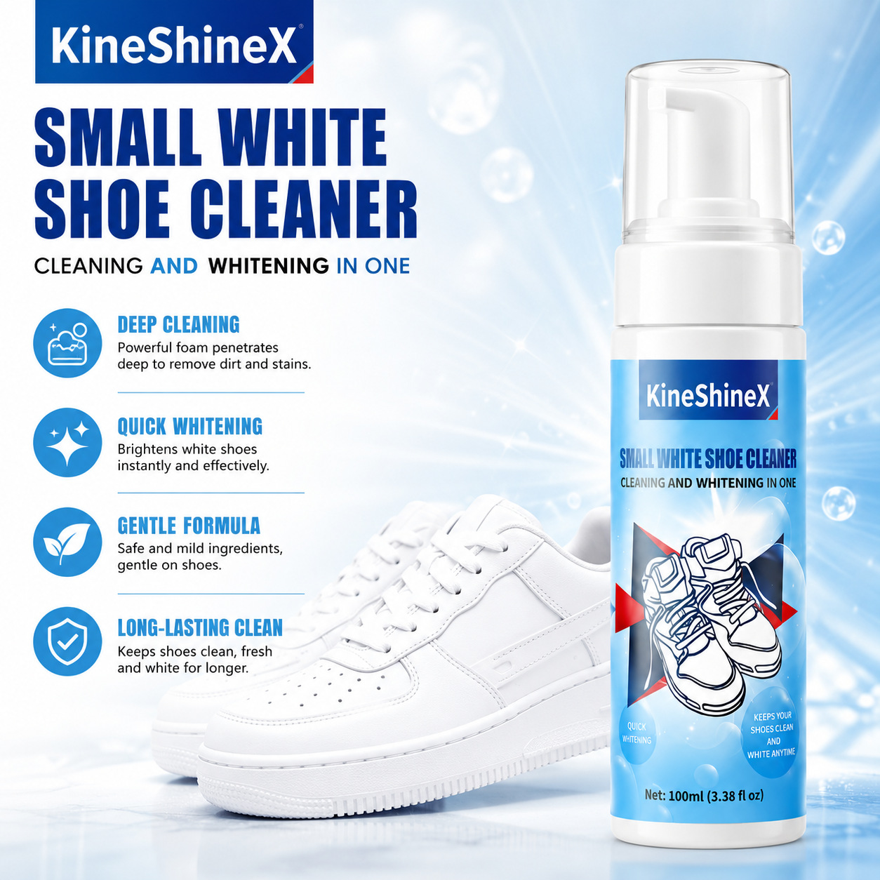 ギヘン靴クリーナーキット、水を使わない泡状靴クリーナー、靴ブ - Sneaker Care Accessories のレビューと価格